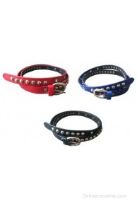 Cosmo Women Casual Multicolor Artificial Leather Belt(rb-red-blk)